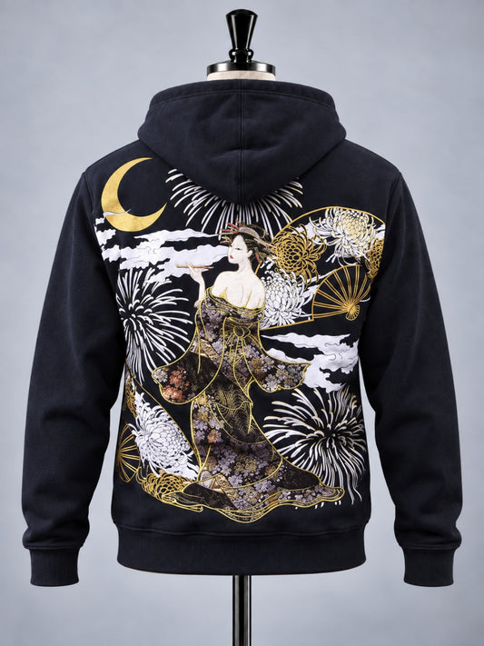 SUKAMAN 28 — TSUKIKAGE ZIP HOODED JACKET