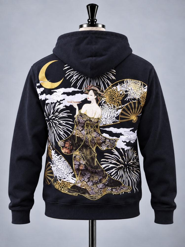 SUKAMAN 28 — TSUKIKAGE ZIP HOODED JACKET