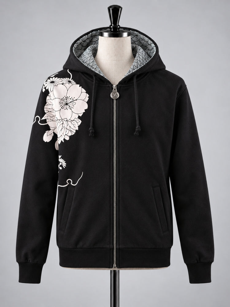 SUKAMAN 22 — NISHIKI ZIP HOODED JACKET