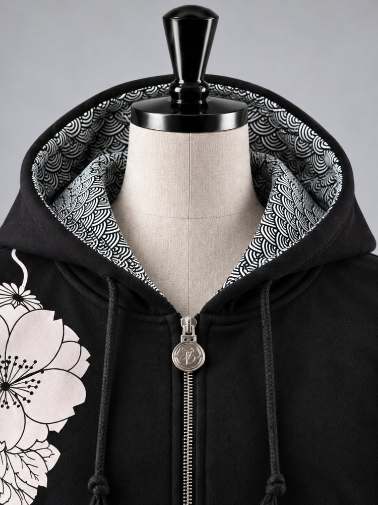 SUKAMAN 22 — NISHIKI ZIP HOODED JACKET