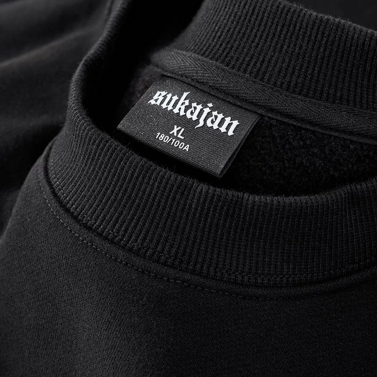 sukajan Kokucho Heavy Industries Yokosuka Carp Embroidered Crew Neck Sweatshirt Jacket for Men's Kokufu Koi