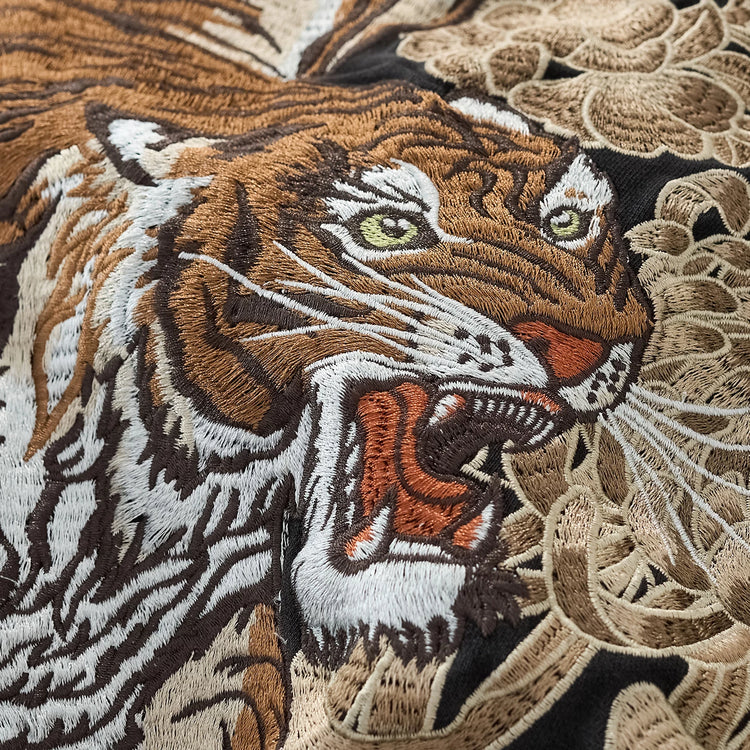 Sukajan New National Trend Yokosuka Heavy Industries Dragon and Tiger Embroidered Sweatshirt for Men's Hooded Cardigan Jacket Aged Spring and Autumn