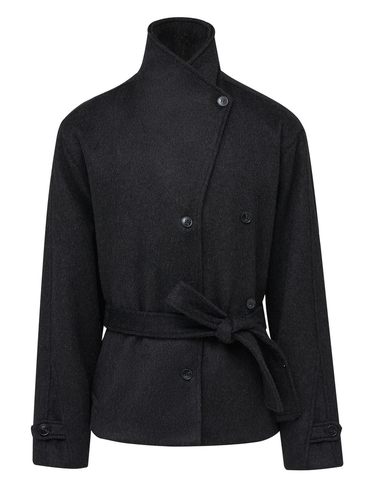 TAICHIISM "wool multi-form" lapel wool old money style short width British sense elegant short jacket