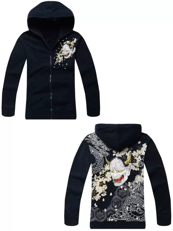 Japanese featuresYokosuka, Japanese and handle, high-end embroidery, men's cardigan, hooded sweatshirt, personality, and souvenir