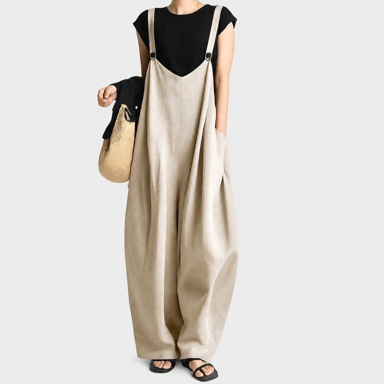 8 colors in stock, ships the same day! Rakuten Japanese-style lazy wide-leg suspend pants 2026 autumn new loose solid color