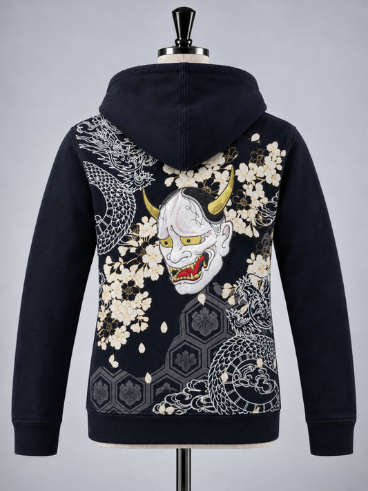 SUKAMAN 21 — HANYAZAKURA ZIP HOODED JACKET