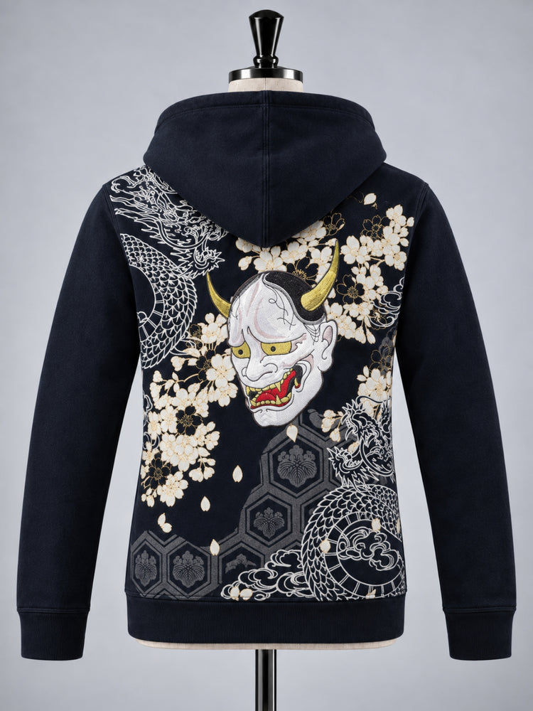 SUKAMAN 21 — HANYAZAKURA ZIP HOODED JACKET