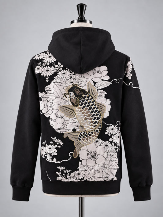 SUKAMAN 22 — NISHIKI ZIP HOODED JACKET