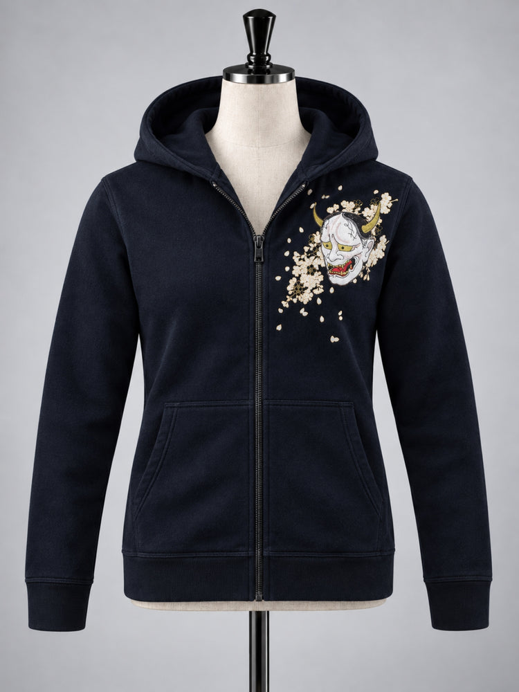 SUKAMAN 21 — HANYAZAKURA ZIP HOODED JACKET