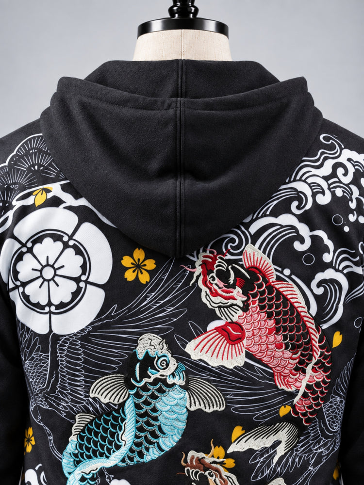 SUKAMAN 19 — TŌRYŪMON ZIP HOODED JACKET