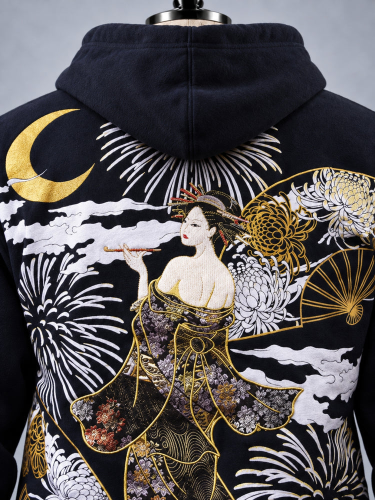 SUKAMAN 28 — TSUKIKAGE ZIP HOODED JACKET