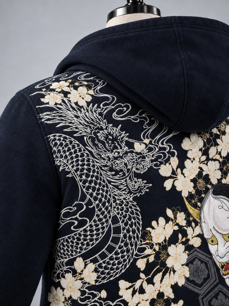 SUKAMAN 21 — HANYAZAKURA ZIP HOODED JACKET
