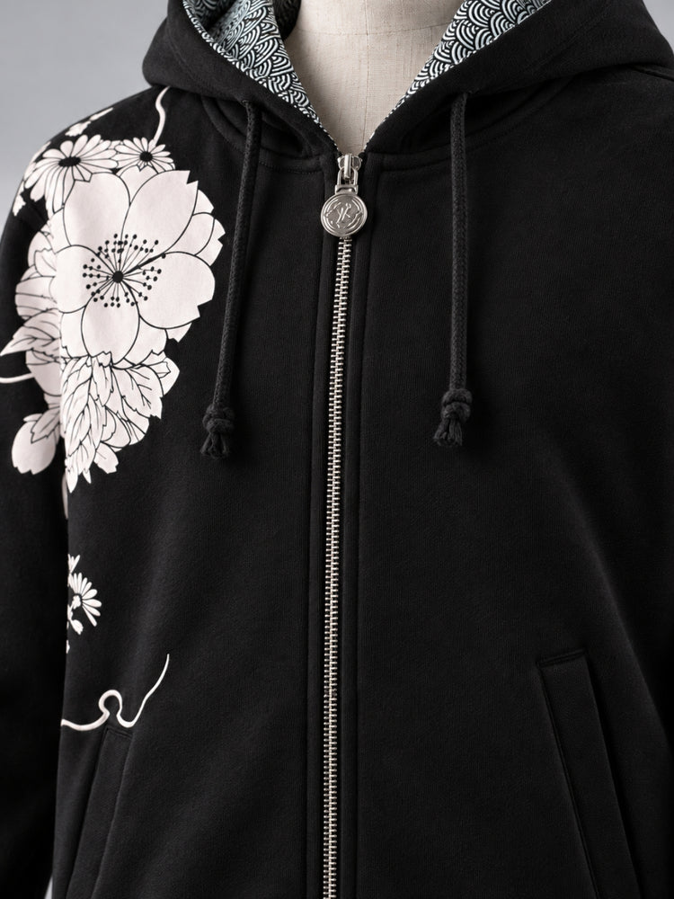 SUKAMAN 22 — NISHIKI ZIP HOODED JACKET