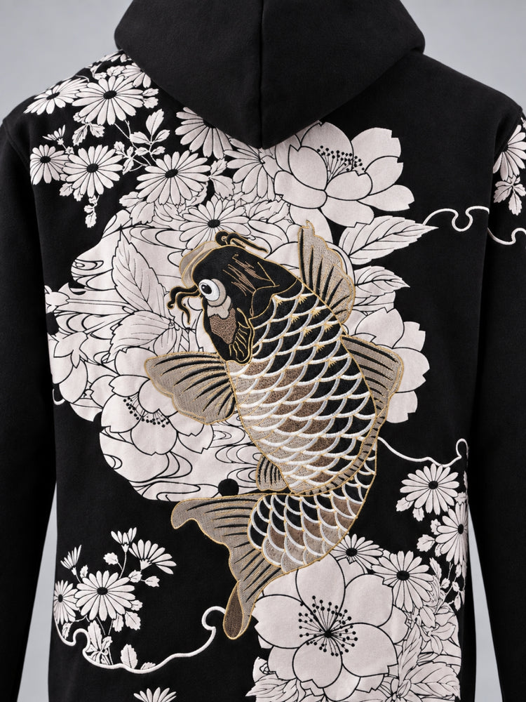 SUKAMAN 22 — NISHIKI ZIP HOODED JACKET