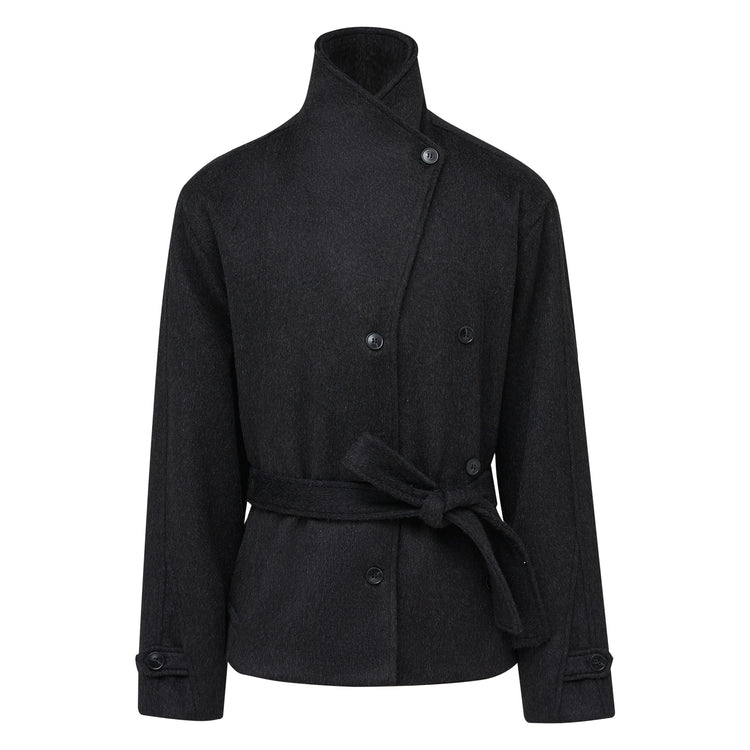 TAICHIISM "wool multi-form" lapel wool old money style short width British sense elegant short jacket
