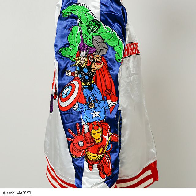 Limited quantity Avengers high-end Sukajan Yokosuka full embroidery color-blocked jacket