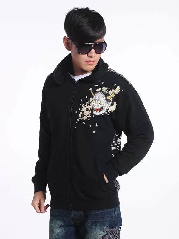 Japanese featuresYokosuka, Japanese and handle, high-end embroidery, men's cardigan, hooded sweatshirt, personality, and souvenir