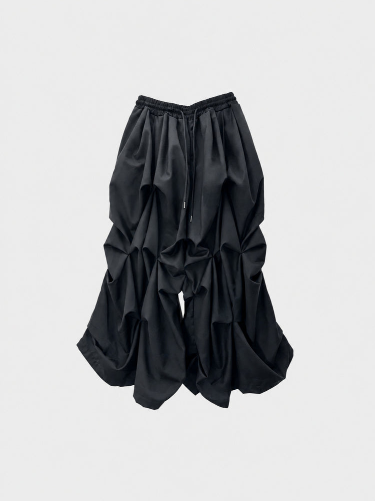 B72 Japanese Dark Design Men's Wide-Leg Skirt Pants Loose High-Waist Yamamoto Style Autumn Casual Nine-Point Pants Trendy