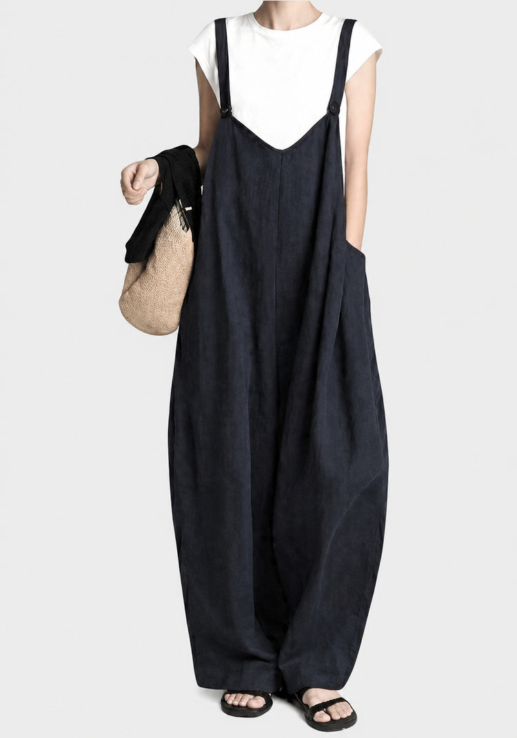 8 colors in stock, ships the same day! Rakuten Japanese-style lazy wide-leg suspend pants 2026 autumn new loose solid color